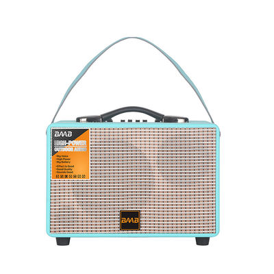 calidad  Wooden loudspeaker aux. new 2023 carbon woofer speaker bluetooth party player guitar player PORTABLE smart wireless blue battery Jbl fábrica