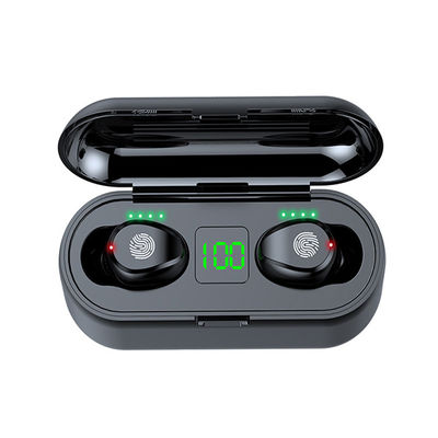 calidad  Wholesale Wireless Earphone Comfortable Wearing F9 TWS 5.0 Earphone LED Display Charging Touch Control Radio Earbuds 2000mAh Box Earbuds fábrica