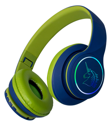 Unicorn Wireless Headphones Over Ear Headband With Deep Bass, LED Light Up Wireless Earbuds Foldable V5.0 Built In MIC